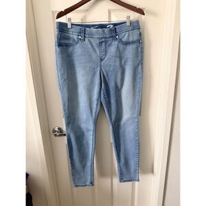 Seven7 Womens Light Wash Pull On Legging Jeans Skinny Denim Size 14